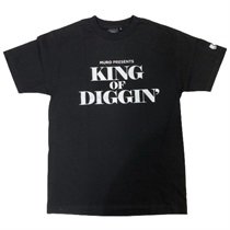 (L)KING OF DIGGIN T-SHIRTS BLACK