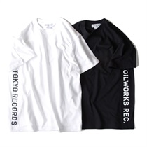 TOKYO RECORDS x OILWORKS REC SIDE T-SHIRTS BLACK(XL)