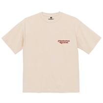 M RETRO FONT EMBROIDERY TEE VINTAGE NATURAL (M)