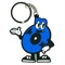 M CHARACTER RUBBER KEY HOLDER