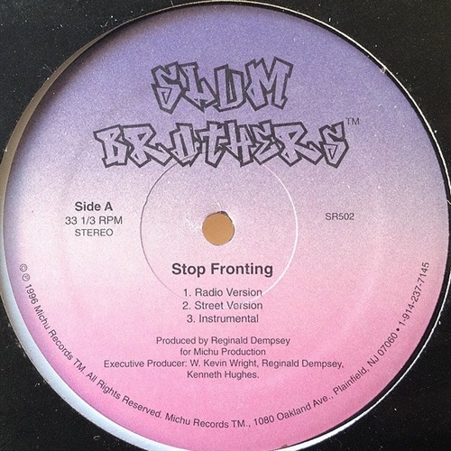 STOP FRONTING (USED)