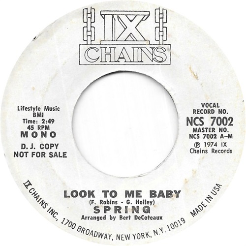 LOOK TO ME BABY (USED)
