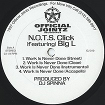 WORK IS NEVER DONE/LARGER THAN LIFE (USED)