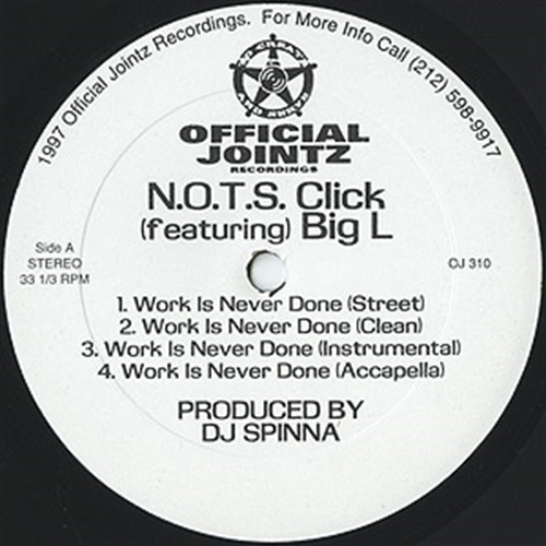 WORK IS NEVER DONE/LARGER THAN LIFE (USED)