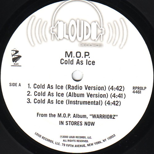 COLD AS ICE/ANTE UP(REMIX) (USED)