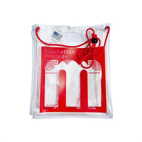 PVC 7INCH BAG(CLEAR RED)