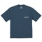 M RETRO FONT EMBROIDERY TEE MIDNIGHT BLUE (M)