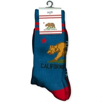CALIFORNIA GRIZZLY SOCKS (BLUE)
