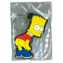 RUBBER KEYCHAIN (BART SIMPSON BUTT)