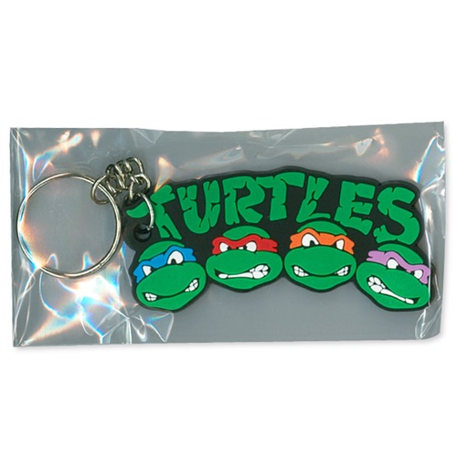 RUBBER KEYCHAIN (TURTLES LOGO)