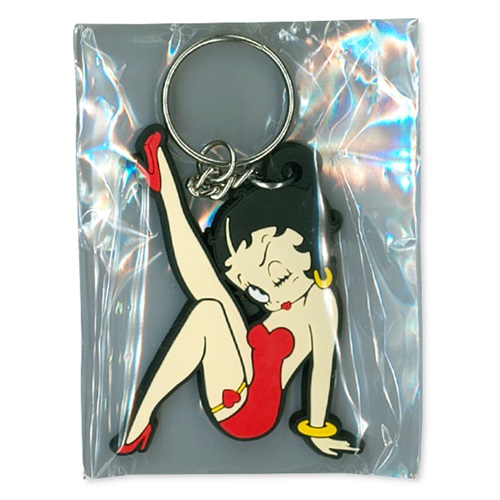 RUBBER KEYCHAIN (BETTY BOOP WINK)