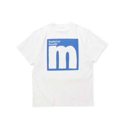 (XL: WHITE) M LOGO TEE