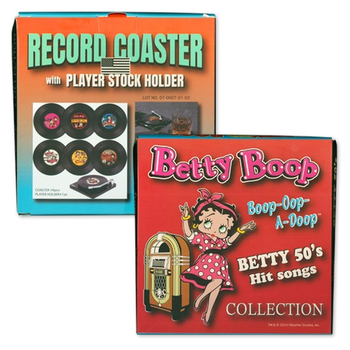 BETTY BOOP RECORD COASTER SET