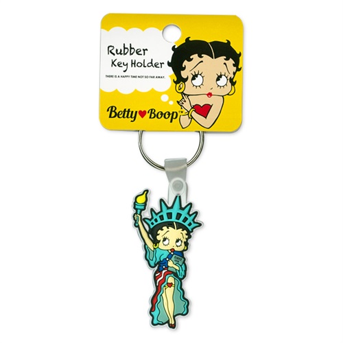 BETTY BOOP RUBBER KEY HOLDER (LIBERTY)