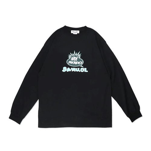 (L: BLACK) NO! PREJUDICE LONG SLEEVE TEE