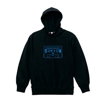 (M: BLACK) CASSETTE TAPE HOODIE