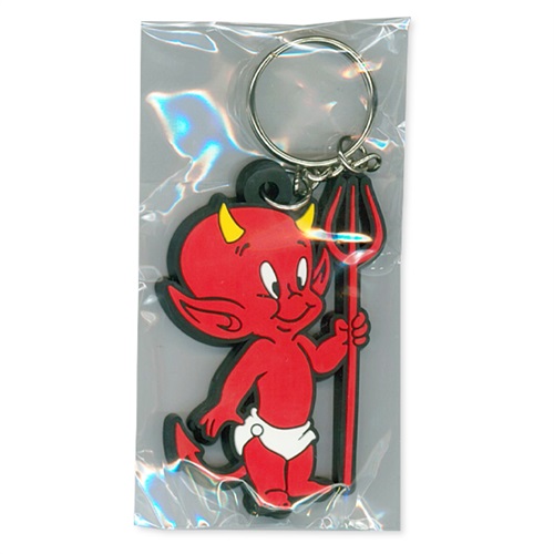 RUBBER KEYCHAIN (HOT STUFF THE LITTLE DEVIL)