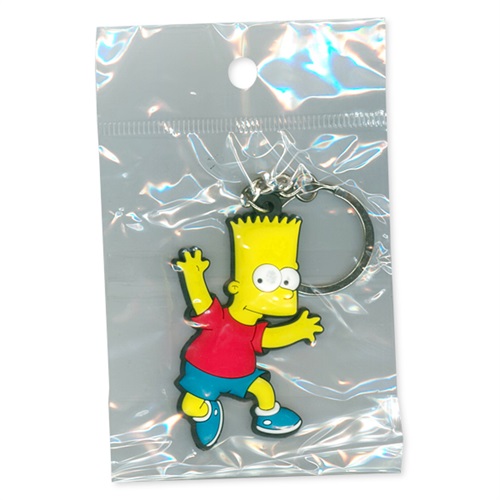 RUBBER KEYCHAIN (BART SIMPSON)