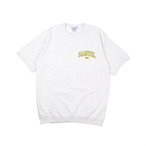 (GRAY: L) COLLEGE S/S SWEAT