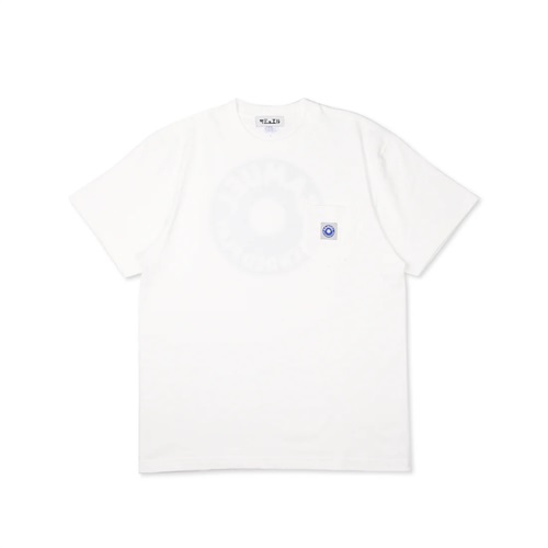 (WHITE: XL) SAM EXTENDED POCKET TEE