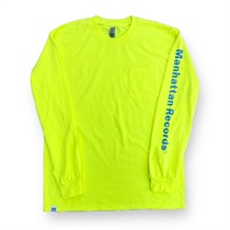 MANHATTAN LONG SLEEVE TEE NEON YELLOW (L)