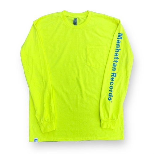 MANHATTAN LONG SLEEVE TEE NEON YELLOW (L)