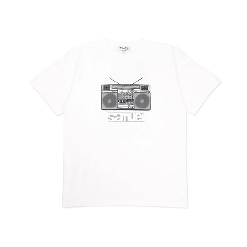 (WHITE: L) RADIO CASSETTE90 S/S TEE