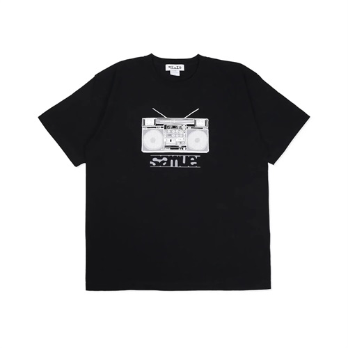 (BLACK: XL) RADIO CASSETTE90 S/S TEE