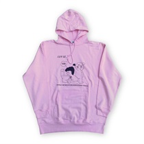 LUV IZ THROW UP PULLOVER HOODIE (PINK: XXL)