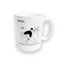 LUV IZ THROW UP MUG (THROW UP)