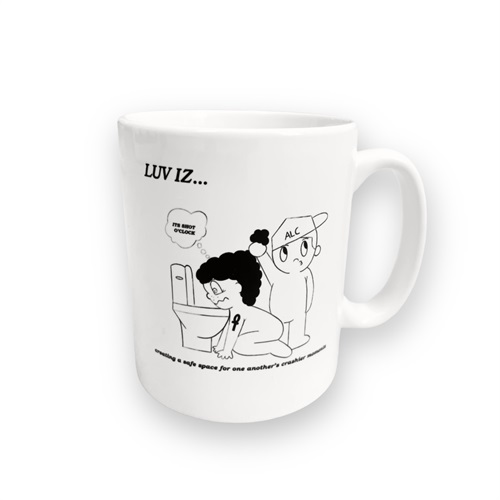 LUV IZ THROW UP MUG (THROW UP)