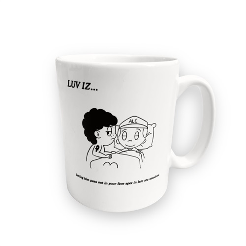 LUV IZ THROW UP MUG (PASS OUT)