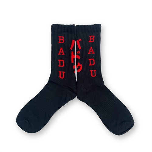 BADU KANJI SOCKS (BLACK)