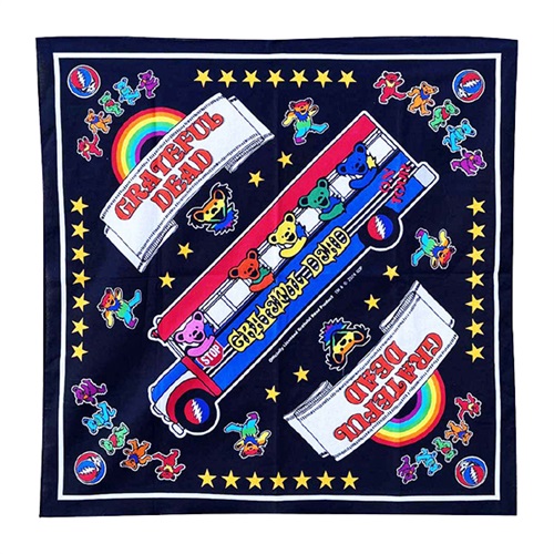 GREATFUL DEAD BANDANA (BLACK)