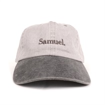 (GRAY×BLACK) SAMUEL FIELD LOGO CAP