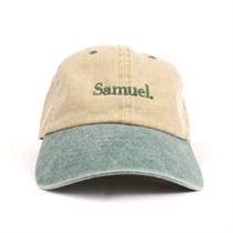 (KHAKI×GREEN) SAMUEL FIELD LOGO CAP