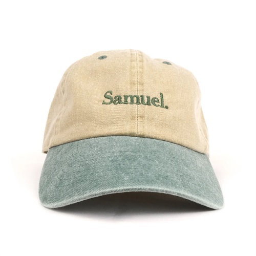 (KHAKI×GREEN) SAMUEL FIELD LOGO CAP