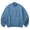 ROPE ZIP SWEATER - SLATE BLUE (SIZE: M)