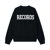 (BLACK - S) MR RECORDS LOGO CREW NECK