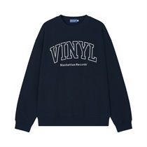 (NAVY - S) MR VINYL LOGO CREW NECK