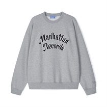 (GREY - S) MR 2-TONE LOGO CREW NECK