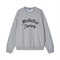 (GREY - S) MR 2-TONE LOGO CREW NECK