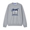 (GREY - S) MR SCRIPT LOGO CREW NECK