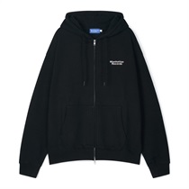 (BLACK - S) CLASSIC LOGO ZIP UP HOODIE