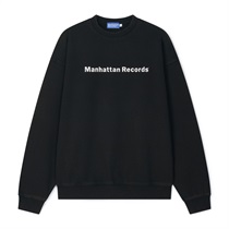 (WASHED BLACK - S) MR LOGO WASHED CREW NECK