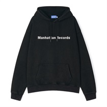 (WASHED BLACK - S) MR LOGO WASHED HOODIE