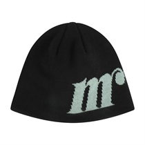 (BLACK) MR M LOGO BEANIE
