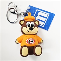 3D RUBBER KEYCHAIN (A&W BEAR)