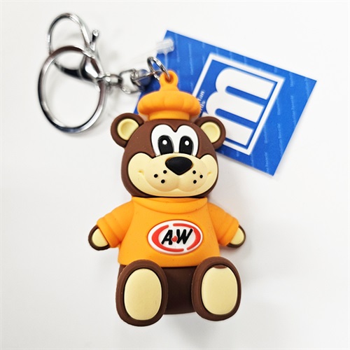 3D RUBBER KEYCHAIN (A&W BEAR)
