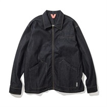 VAN ZIP SHIRT DENIM (INDIGO: L)